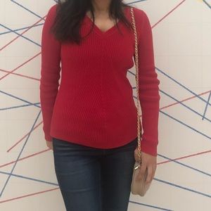 Calvin Klein Red Sweater Top